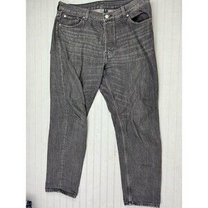Barrel 33x32 Mens Jeans (Actual Inseam 30) Relaxed Tapered Leg Button Fly Black